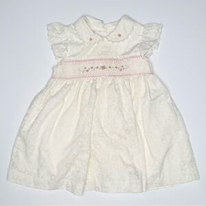 Vintage Little Bitty Smocked Floral Dress